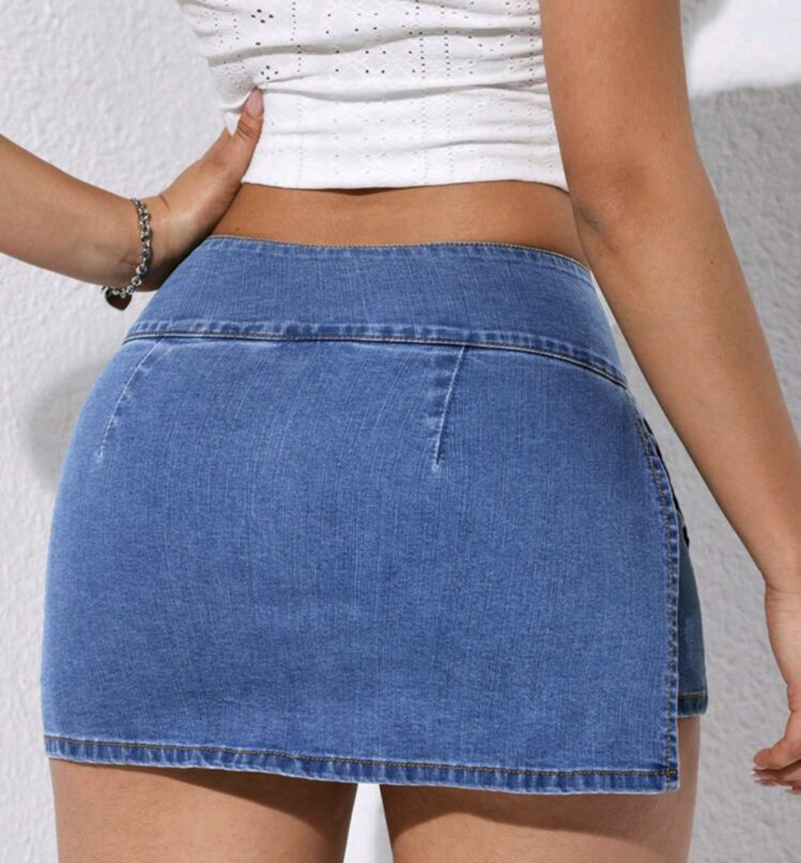 TFB Women Casual Denim Mini Skirt, Spring & Summer Wear