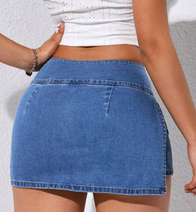 TFB  Women Casual Denim Mini Skirt, Spring & Summer Wear